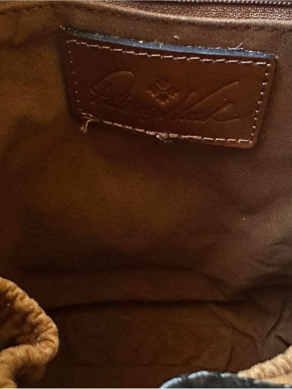 Patricia Nash Tooled Turquoise Brown Leather Crossbody Bag with Buckle - Picture 3 of 3